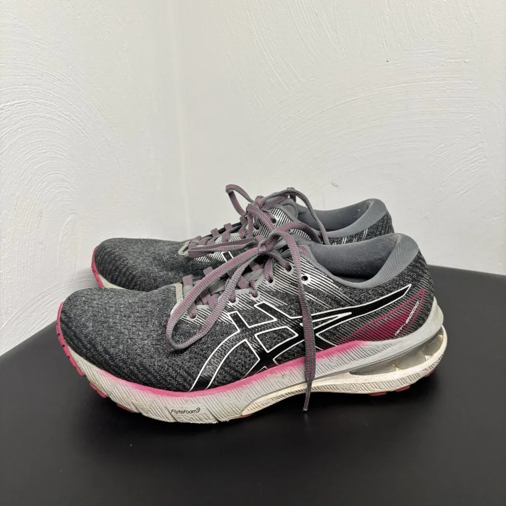 ASICS Womens GT-2000 10 Running Shoes 1012B045 Grey Black White Sneakers Size‎ 7